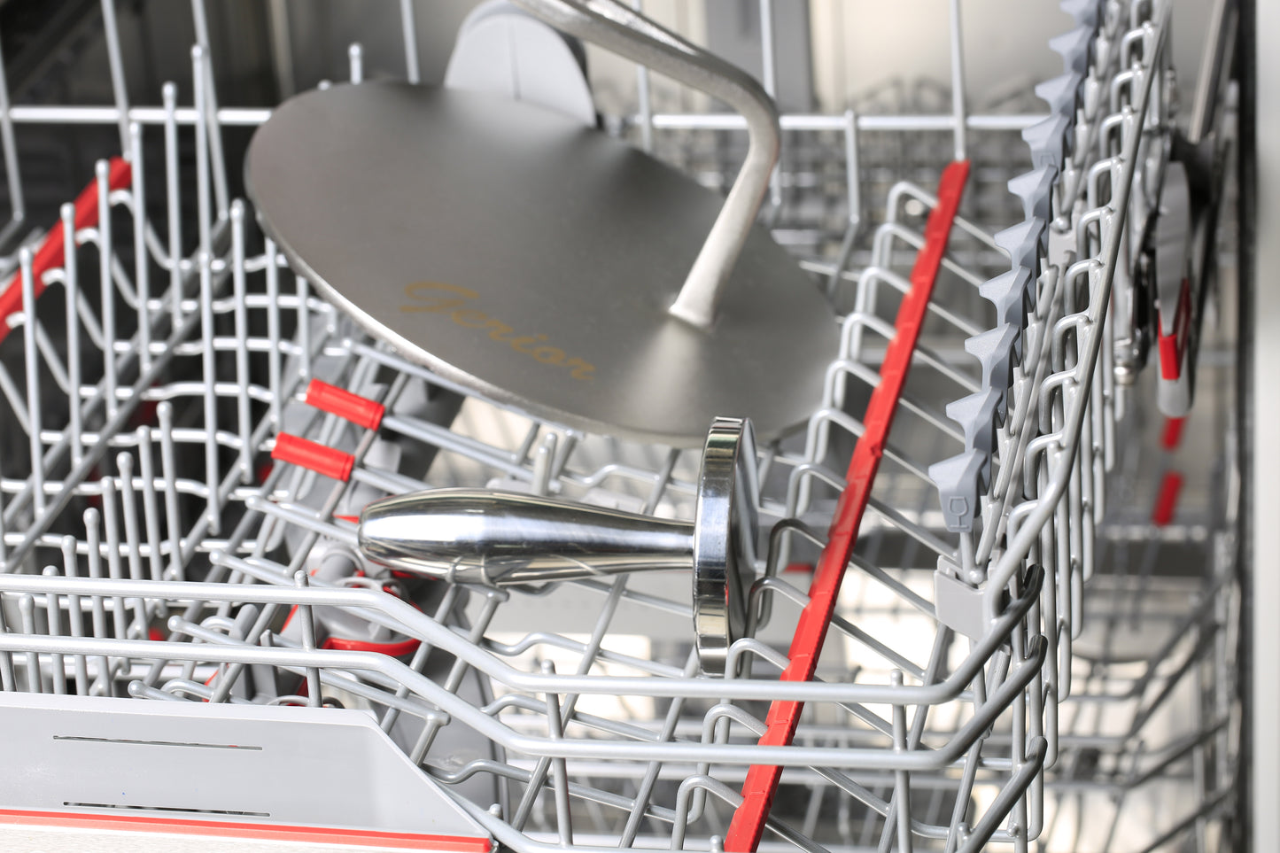 Meat Pounder Tenderizer - Solid Cast Stainless Steel Round Chicken Flattener Tool