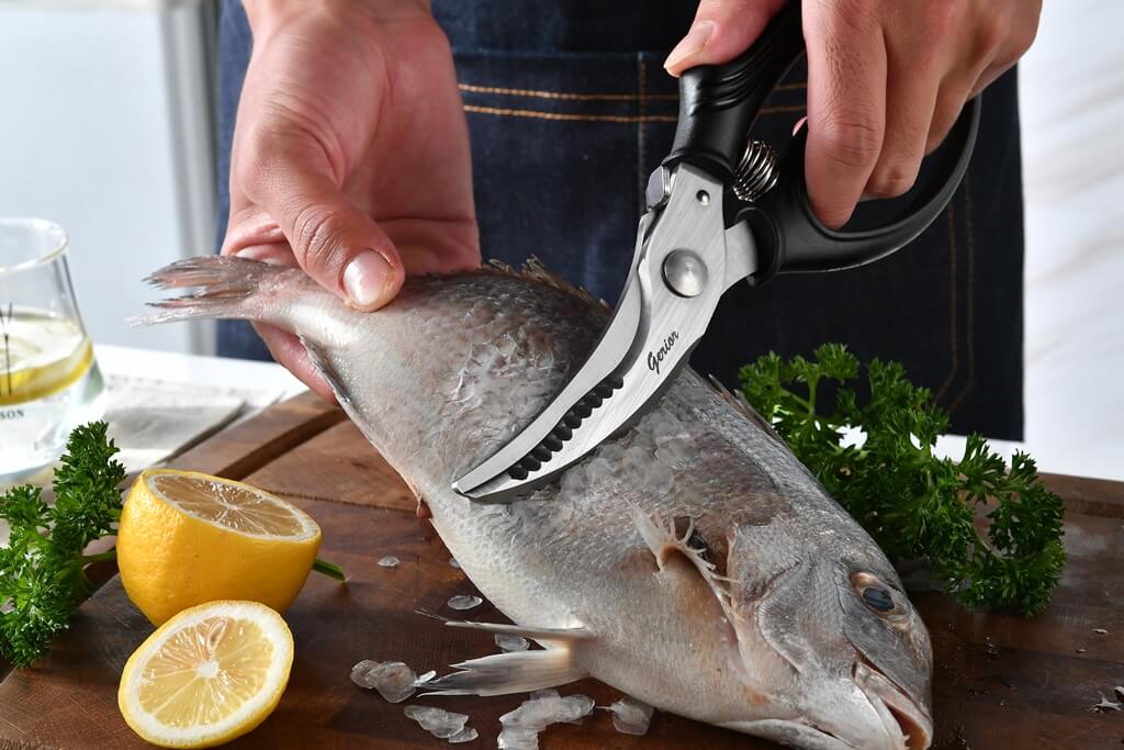 Heavy Duty Poultry Shears - Kitchen Scissors for Cutting Chicken, Poultry, Game, Meat, Fish
