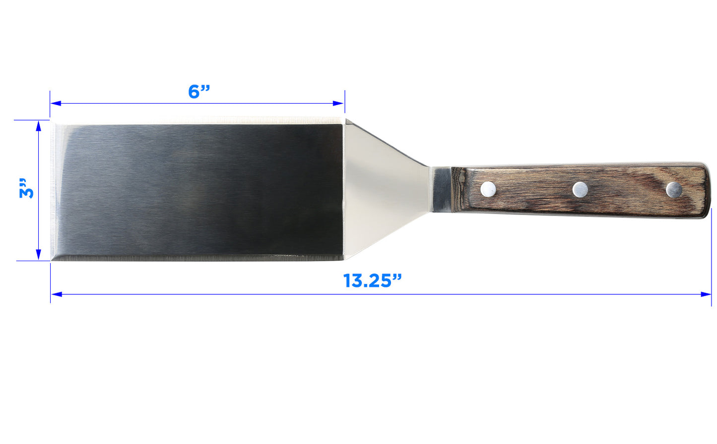 Griddle Spatulas For Flat Tops - Stainless Steel Restaurant Turner - Smash Burger Flipper Spatula - Metal Grill Scraper