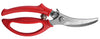 Heavy Duty Poultry Shears - Kitchen Scissors for Cutting Chicken, Poultry, Game, Meat - Chopping Vegetable - Spring Loaded - Red