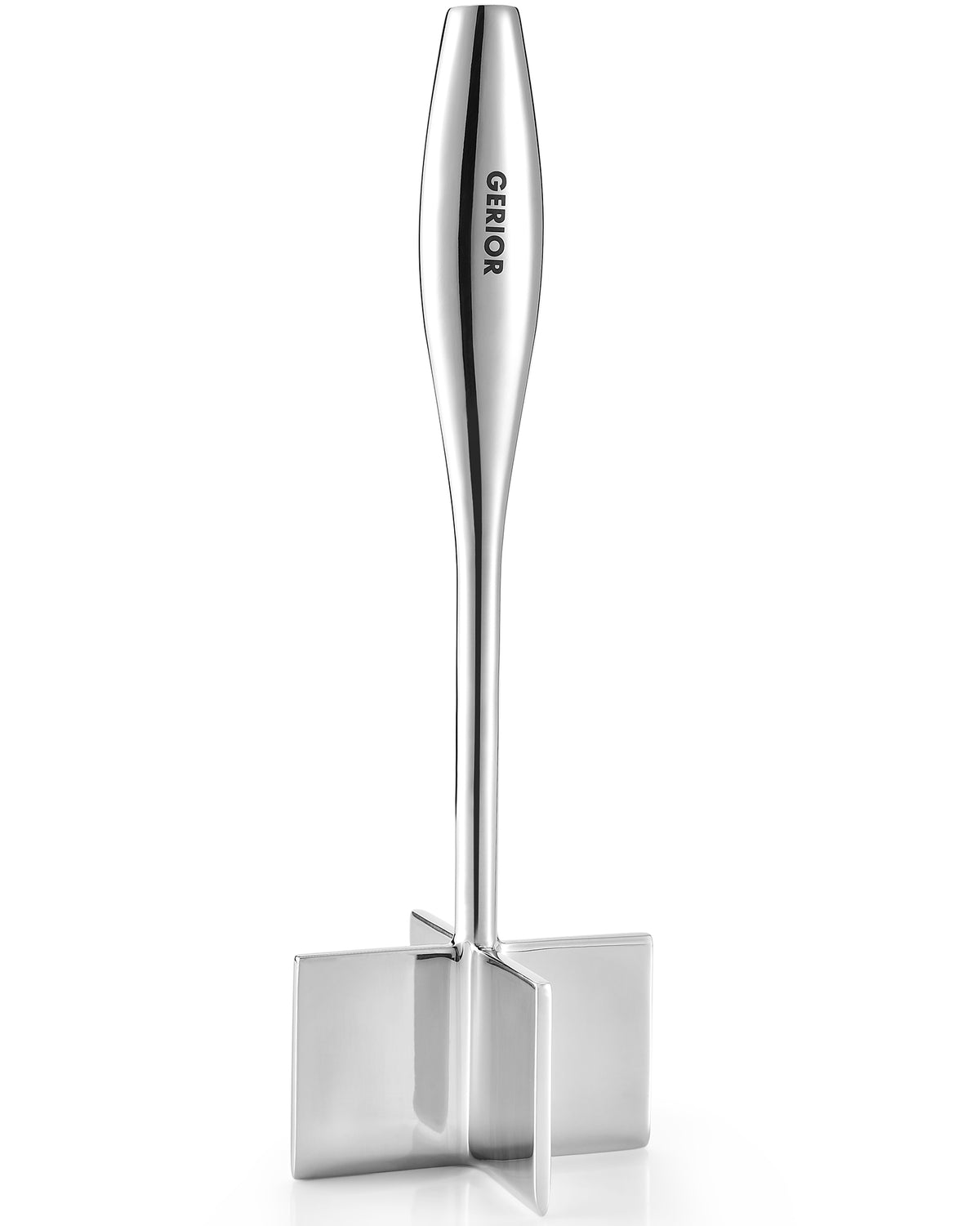  Full view of the Gerior one-piece stainless steel meat chopper