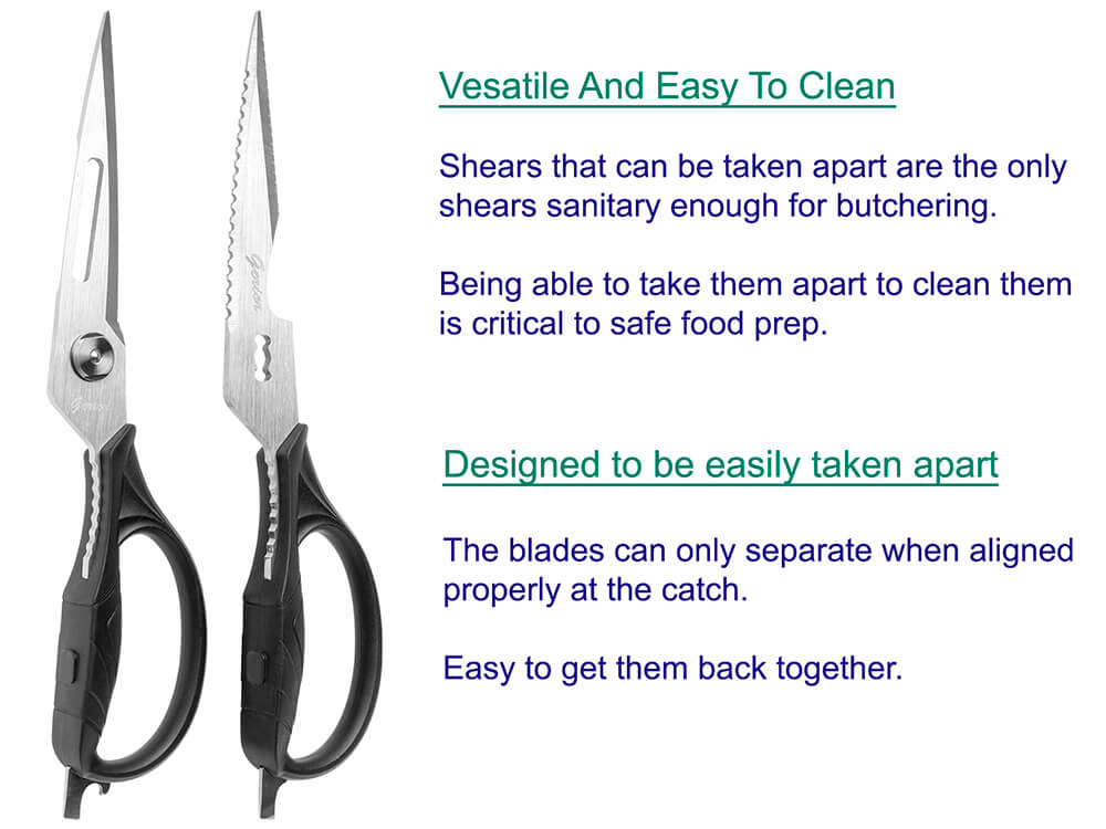 Tansung Poultry Shears Come-apart Kitchen Scissors Anti-rust Heavy Duty for  sale online