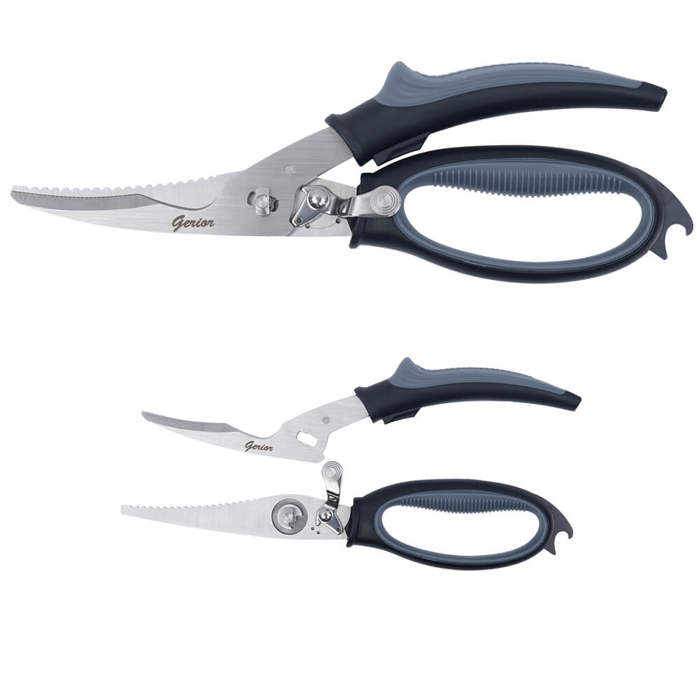 Poultry Shears with Serrated Edge, No Rust Spring Loaded