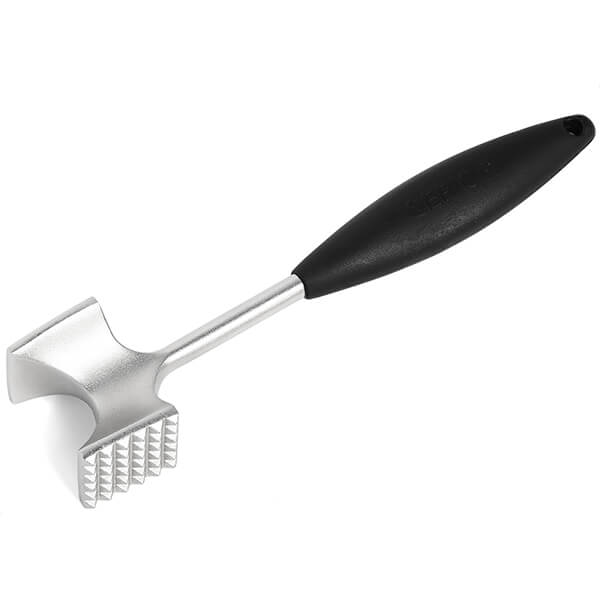 Cast Stainless Steel Meat Tenderizer - Heavy-Duty Dishwasher Safe Hammer Mallet Tool & Chicken Pounder