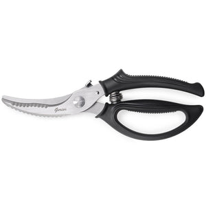 Gerior Poultry Shears - Heavy Duty Kitchen Scissors for Cutting Chicken, Poultry, Game, Bone, Meat - Chopping Food - Spring Loaded